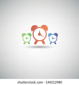 Clock Alarm symbol,vector