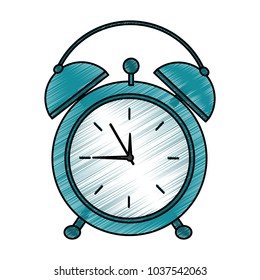 clock alarm time wake up symbol vector illustration drawing image design