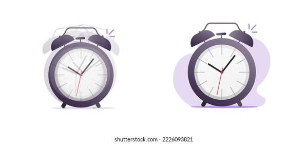 Uhrzeituhr-Timer-Icon ringt einzelne Vektorgrafik illustriert