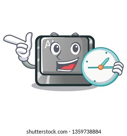 With clock alt button isolated with the mascot