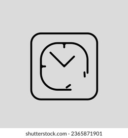 Clock app icon vector png