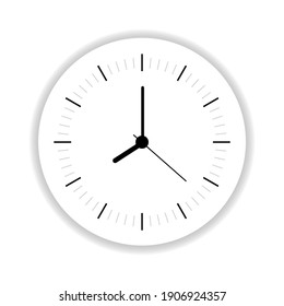 Clock application on dark background. Digital countdown app, user interface kit, mobile clock interface. UI elements, 3D illustration
