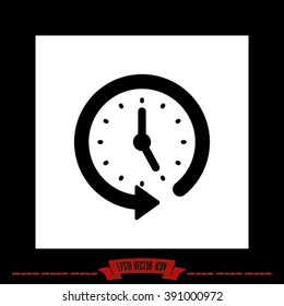 Clock arrow. 