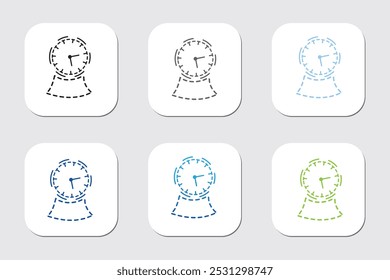Clock with arrow circle icon. Time collection. Vector illustration. Clock icon set. Time Date vector. watch Clock symbol