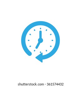 Clock arrow icon vector illustration eps10.