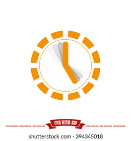 Clock arrow icon vector illustration eps10.