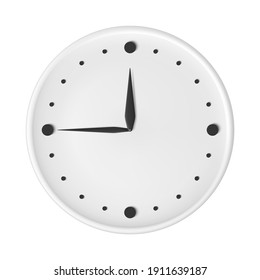 Clock with arrows. Black and white watch. Vector EPS 10.