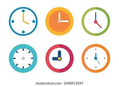 Clock art elegant line expressions