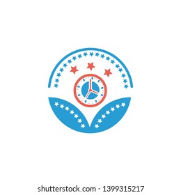 clock, award icon- vector sign