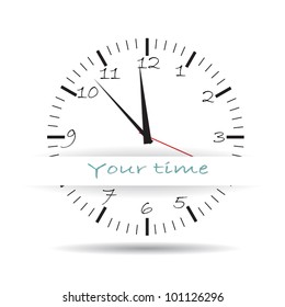 clock background with place for your text