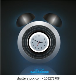 Clock background.Vector design.