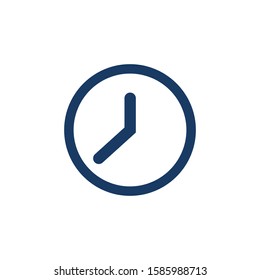 Clock basic simple vector icon
