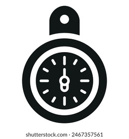 Clock bedroom icon glyph vector design templates simple and modern