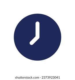 Icono de Ui de glifo negro de reloj. Aplicación de medida de tiempo. Ajustes de instrumentos digitales. Diseño de interfaz de usuario. Símbolo de silueta en el espacio blanco. Pictograma sólido para web, móvil. Ilustración vectorial aislada