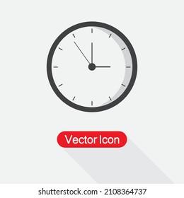 Reloj Con Signo De Consejos Negros, Ilustración Del Vector De Icono De Reloj Eps10