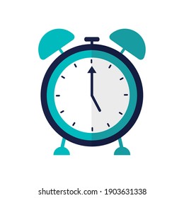reloj con diseño de ilustración vectorial de color azul
