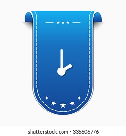 Clock blue Vector Icon Design