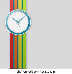 clock business background - retro design