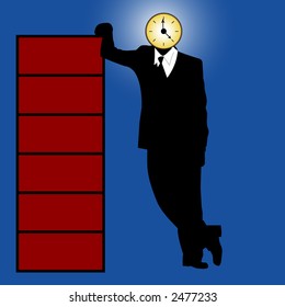 clock business vector