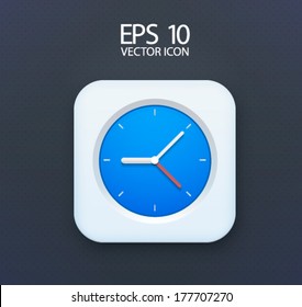 Clock button. Set up your time.