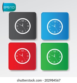 Clock buttons,vector