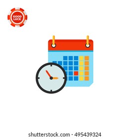 Clock and Calendar Icon