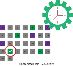 Clock and Calender