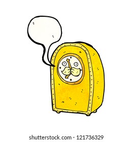 clock cartoon character