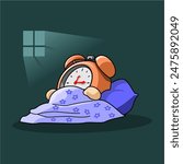 clock cartoon character it