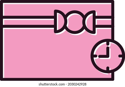 Diseño de iconos vectores con color de reloj