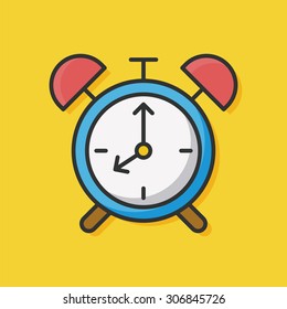 clock color line icon