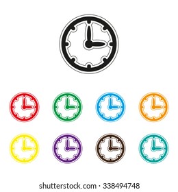 Clock - color vector icon