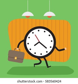 Clock concept design,clean vector