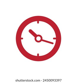 clock concept, new clock, red clock icon, clock icons