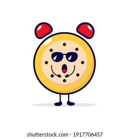 Clock cool cute character illustration
