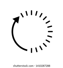 	
Clock countdown icon in flat style. Time chronometer vector illustration on white isolated background. Clock business concept.