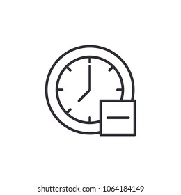 Clock Data Simple Vector Icon