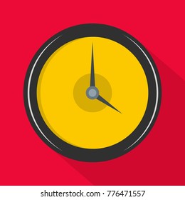 Clock deadline icon. Flat illustration of clock deadline vector icon for web