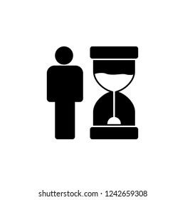clock, deadline icon. Simple glyph vector of business set for UI and UX, website or mobile application