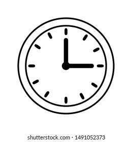 Clock design, Time tool instrument second deadline measure and measure theme Vector illustration