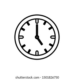Clock design, Time tool instrument second deadline measure and measure theme Vector illustration