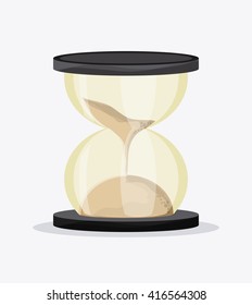 clock design. white background. time concept, vector illustration