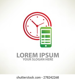 Clock design,logo template,colour concept design,clean vector