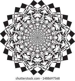clock dial black pointing shapes double ears signs with white hourly numbers black borgered on transparent background