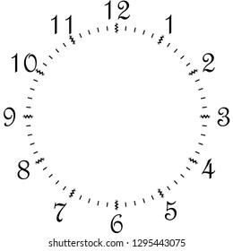 clock dial black sparcles signs with rounded corners big numbers on transparent background