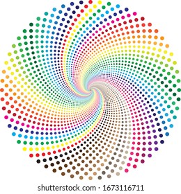 clock dial bubble swirll color swatch for seconds on transparent background designer cut
