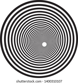 clock dial concentrical circles target wirl perspective illusion background graphic design