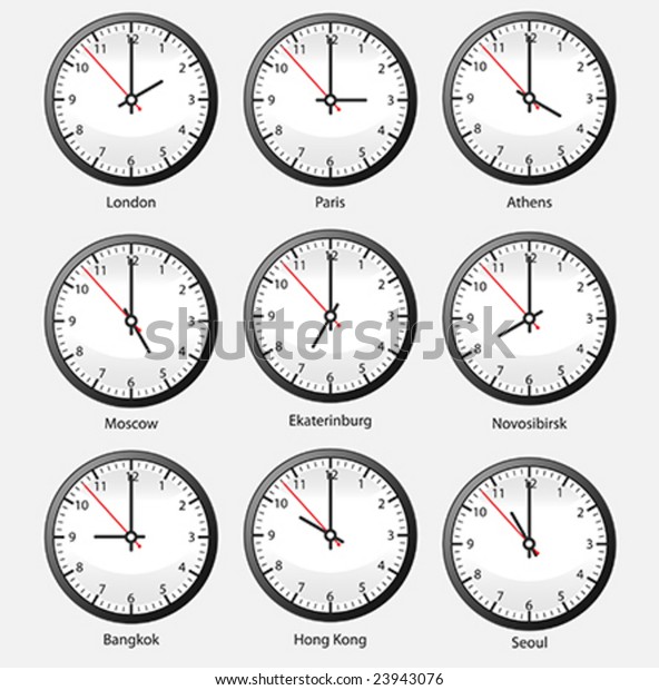 Different times. Clock with time. Different time. Different Clocks. Different time Clocks.