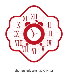 Clock digital design, vector illustration 10 eps graphic
