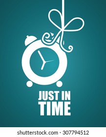 Clock digital design, vector illustration 10 eps graphic